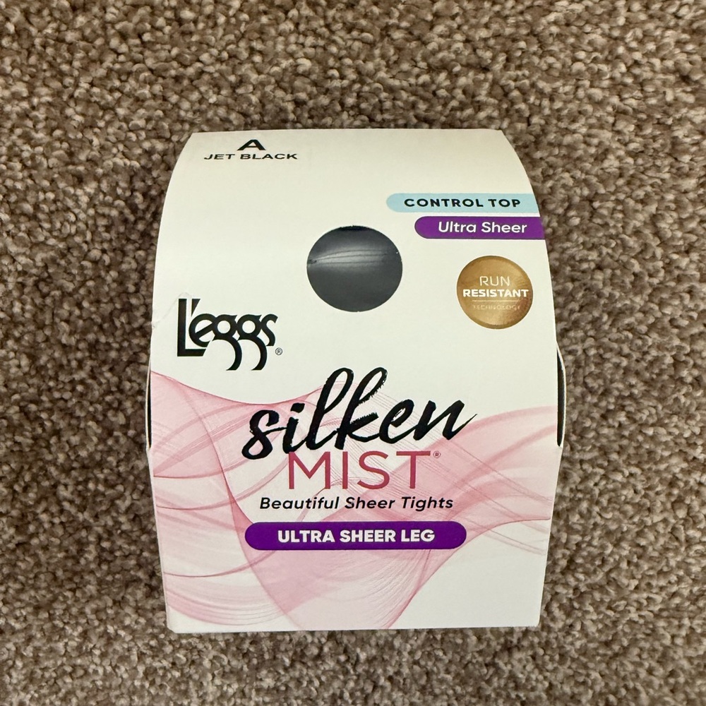 Silken Mist Ultra Sheer Tights - Jet Black